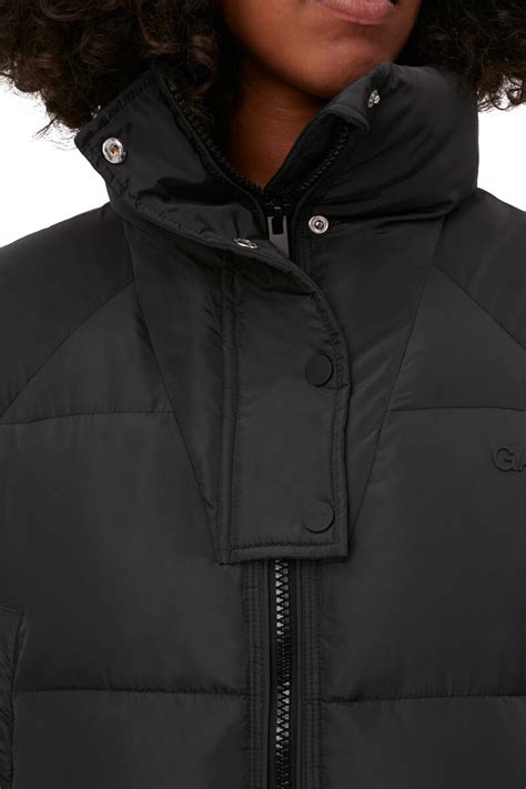 ganni tech puffer